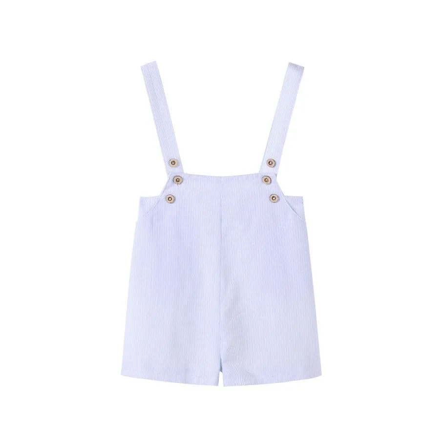 New Light Blue Pinstripe Overalls by Nou Nelle