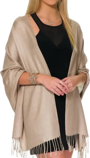 Pashmina Shawls and Wraps for Evening Dresses, Large Soft Pashminas Wedding Shawl