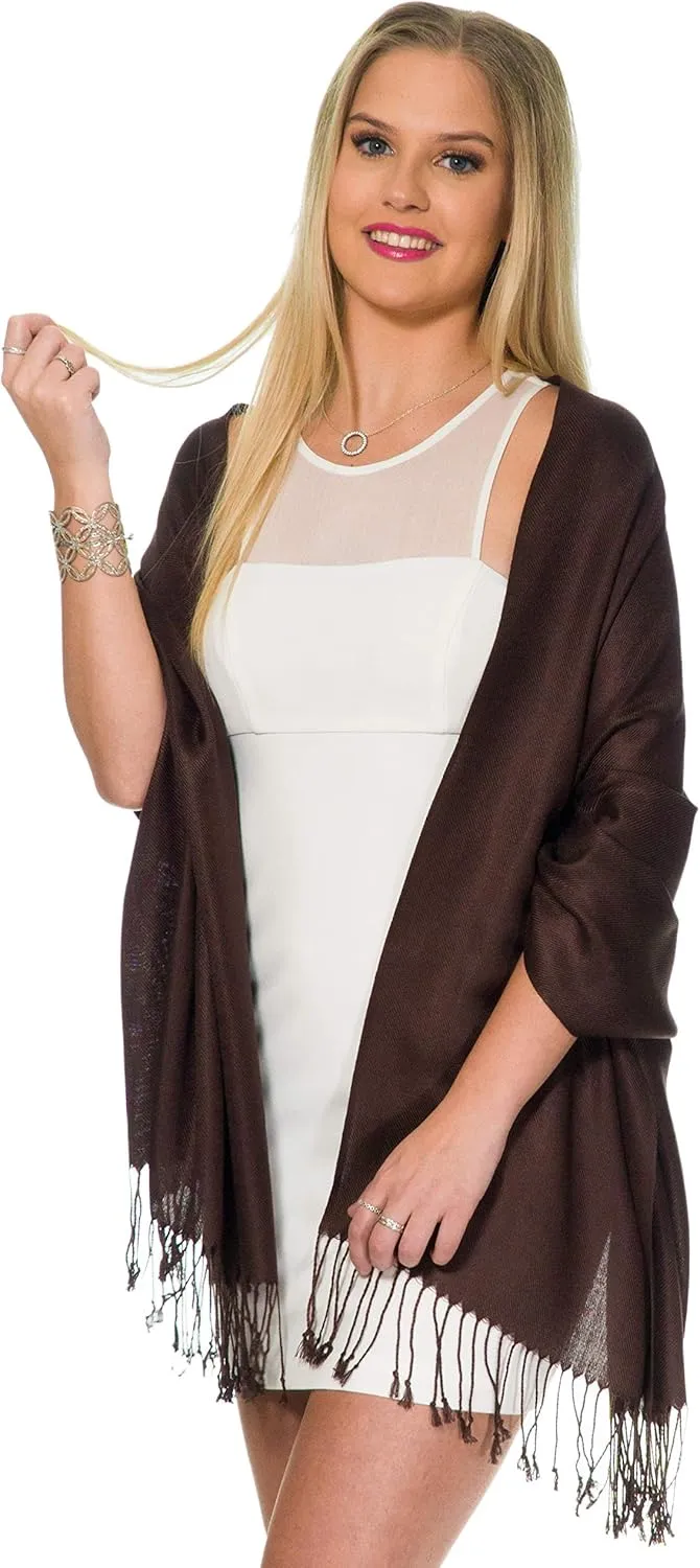 Pashmina Shawls and Wraps for Evening Dresses, Large Soft Pashminas Wedding Shawl