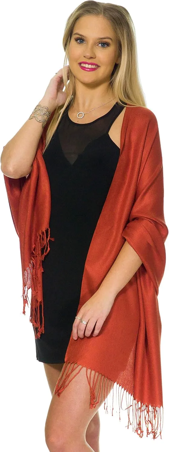 Pashmina Shawls and Wraps for Evening Dresses, Large Soft Pashminas Wedding Shawl
