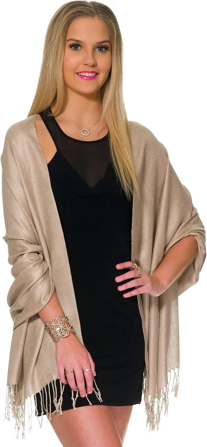 Pashmina Shawls and Wraps for Evening Dresses, Large Soft Pashminas Wedding Shawl