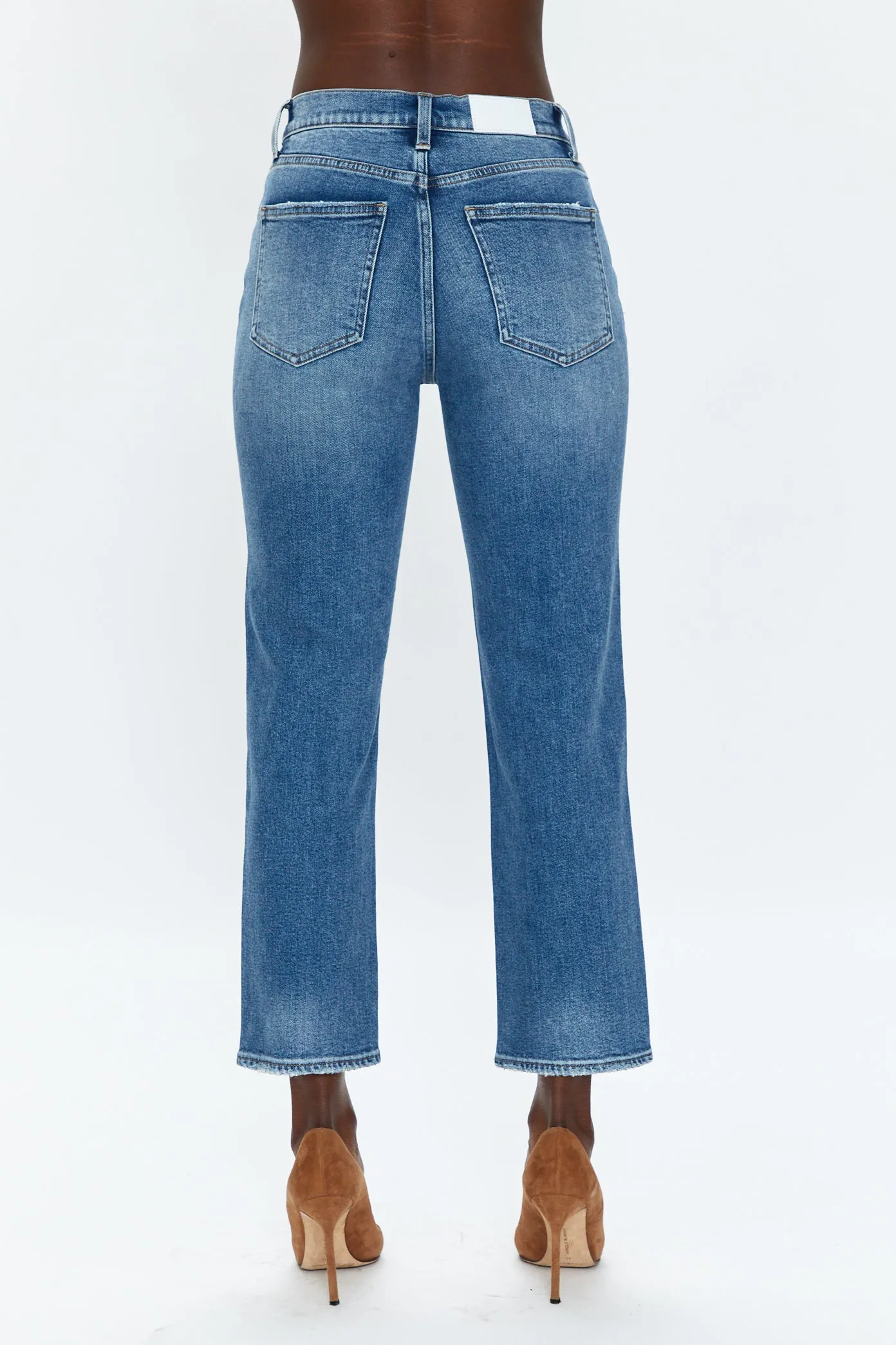 Pistola Charlie High Rise Straight Ankle Westminster Denim in Westminster Vintage