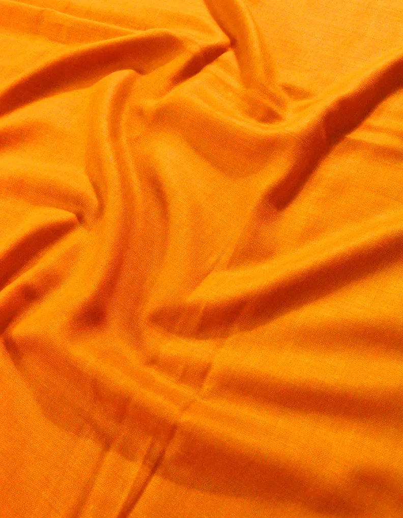 Plain Pashmina Shawl In Shade-62 Orange