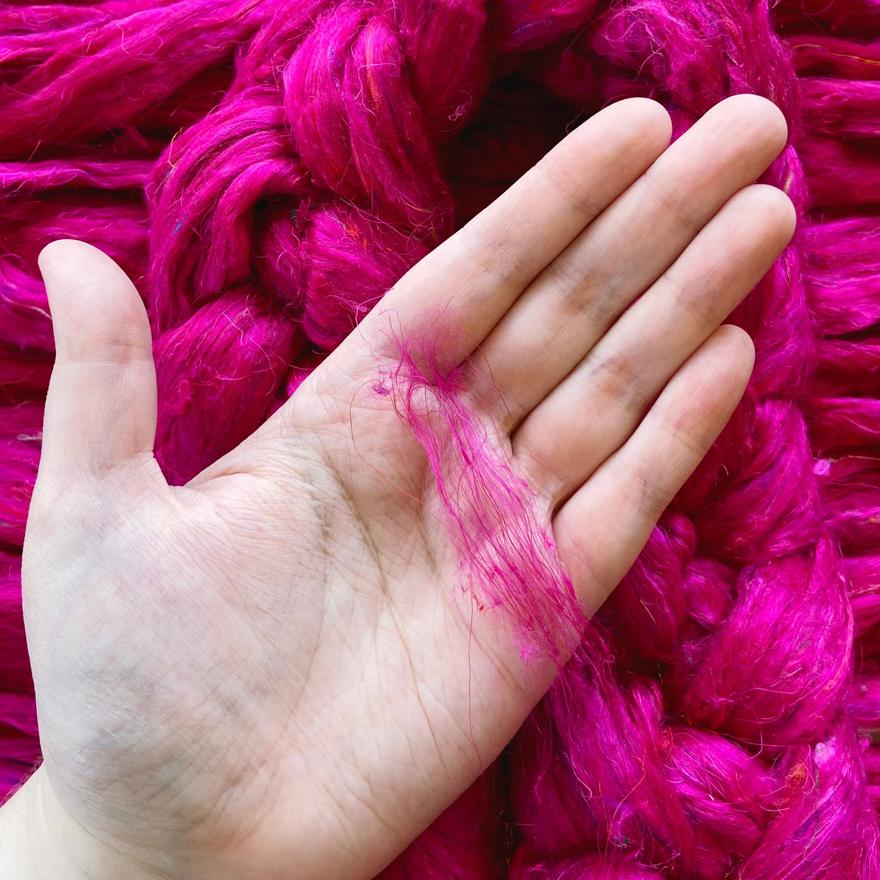 "Punch" Sari Silk Recycled blended braid