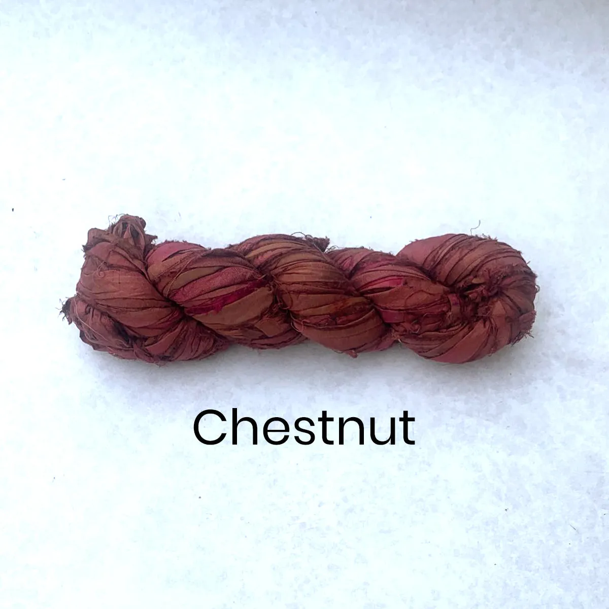 Recycled Sari Silk Ribbon - 100g Individual Colours