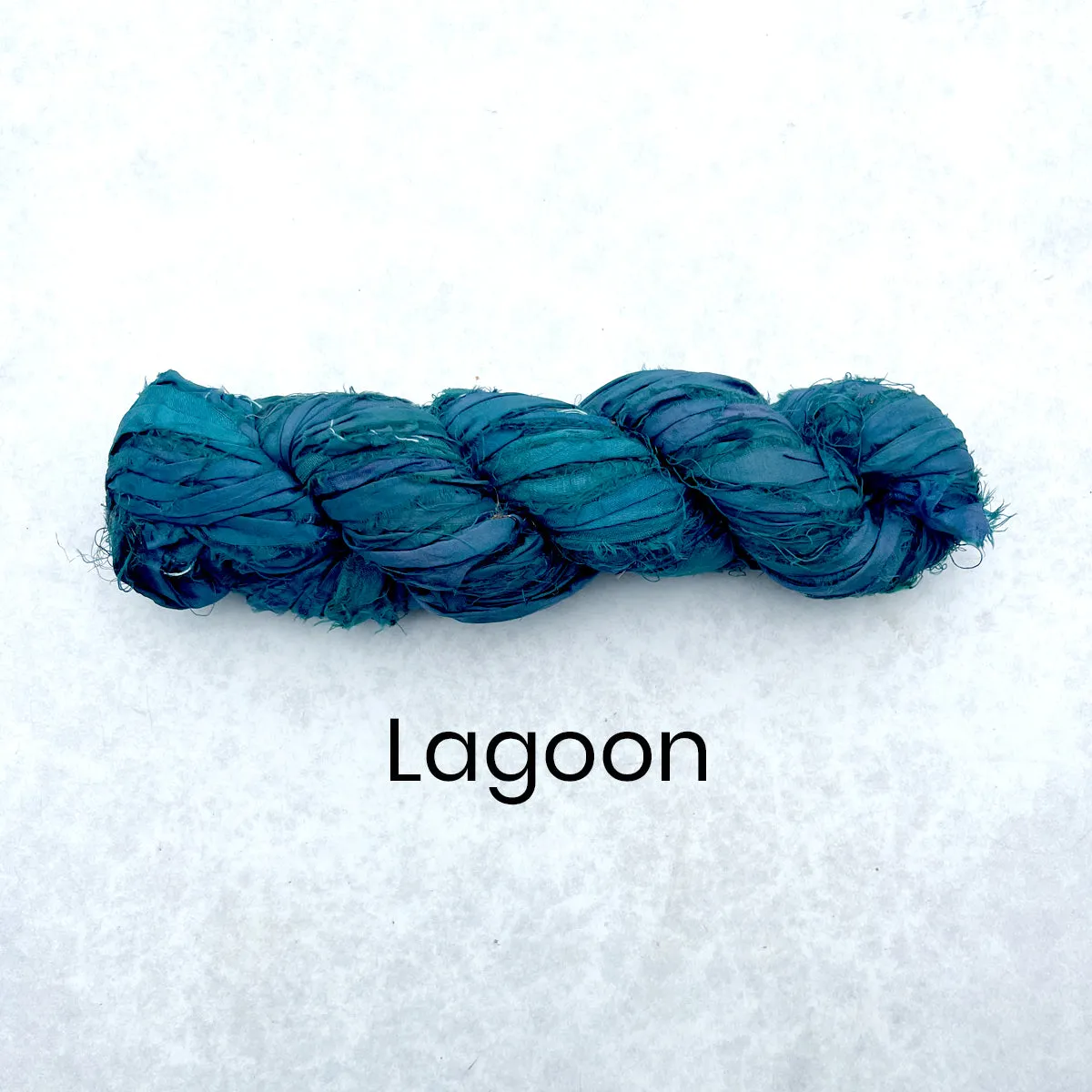 Recycled Sari Silk Ribbon - 100g Individual Colours