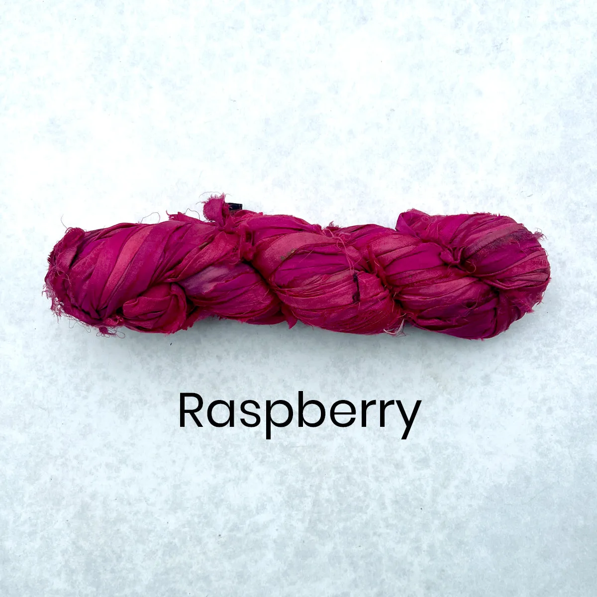 Recycled Sari Silk Ribbon - 100g Individual Colours