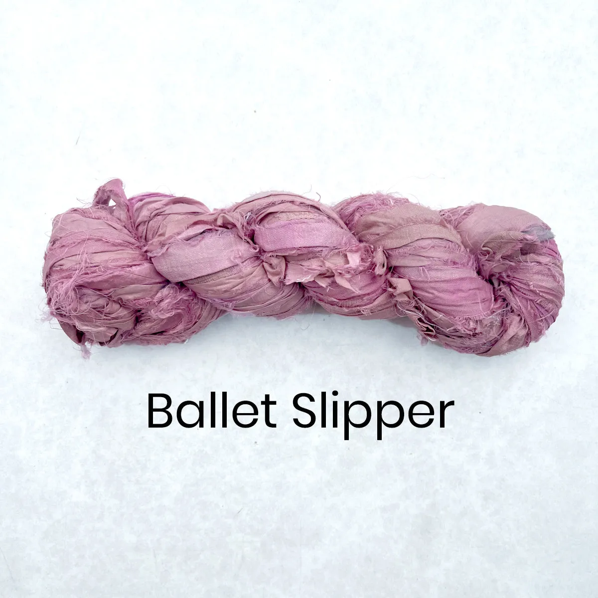 Recycled Sari Silk Ribbon - 100g Individual Colours