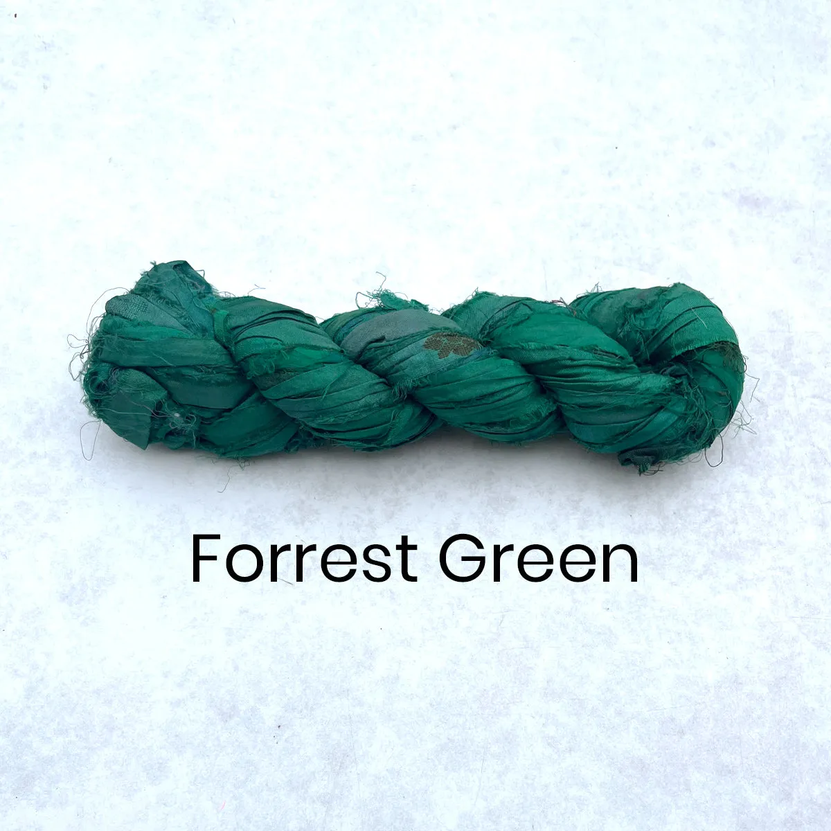 Recycled Sari Silk Ribbon - 100g Individual Colours