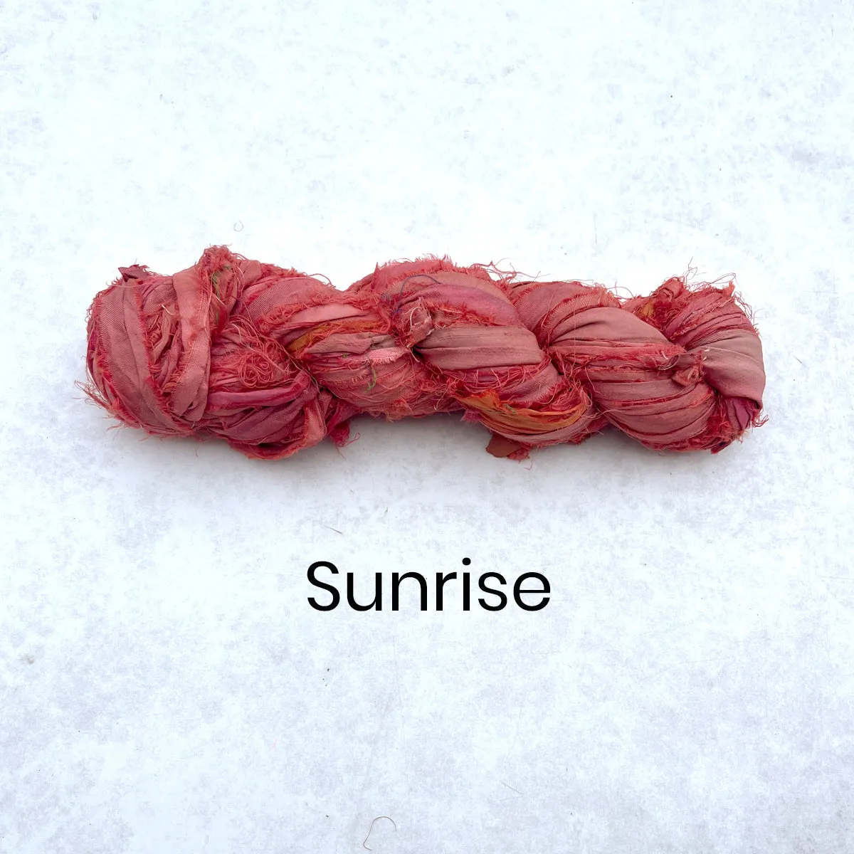 Recycled Sari Silk Ribbon - 100g Individual Colours