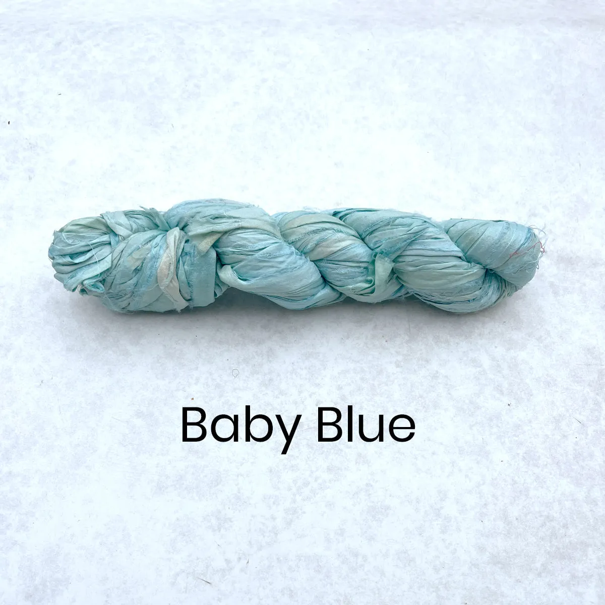 Recycled Sari Silk Ribbon - 100g Individual Colours