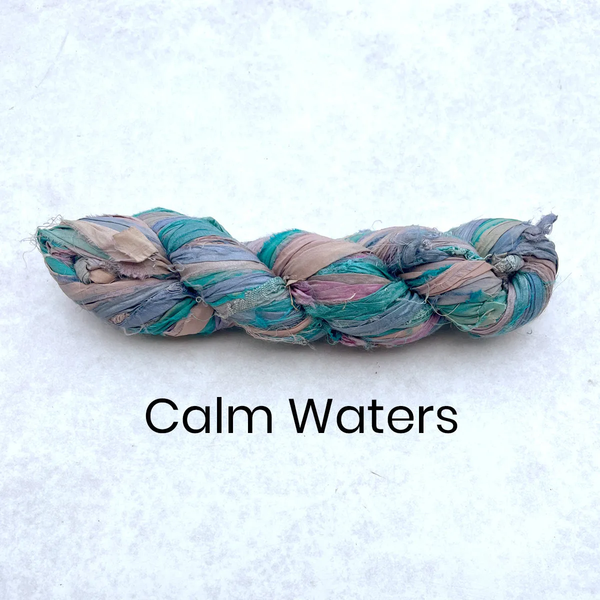 Recycled Sari Silk Ribbon - 100g Individual Colours