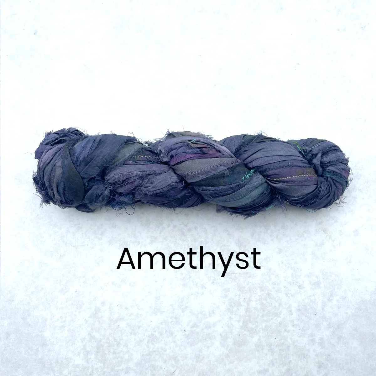 Recycled Sari Silk Ribbon - 100g Individual Colours