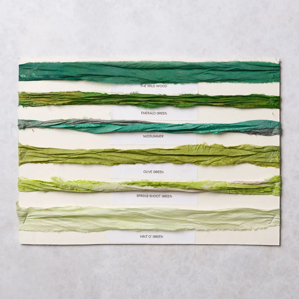 Recycled Sari Silk Ribbon - 100g Individual Colours
