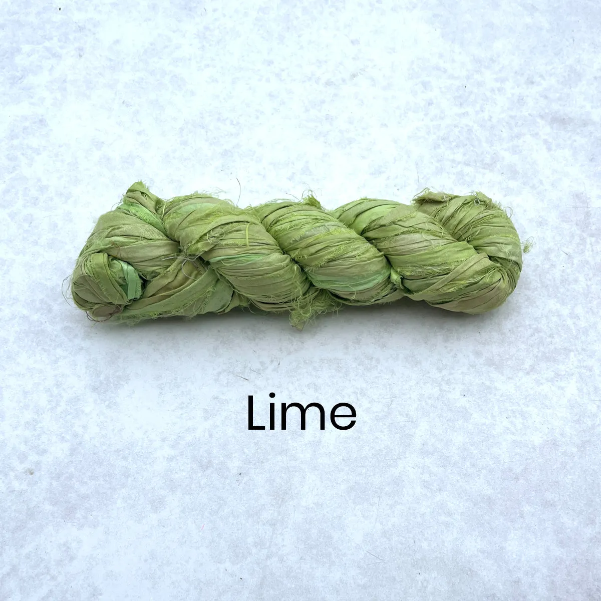 Recycled Sari Silk Ribbon - 100g Individual Colours