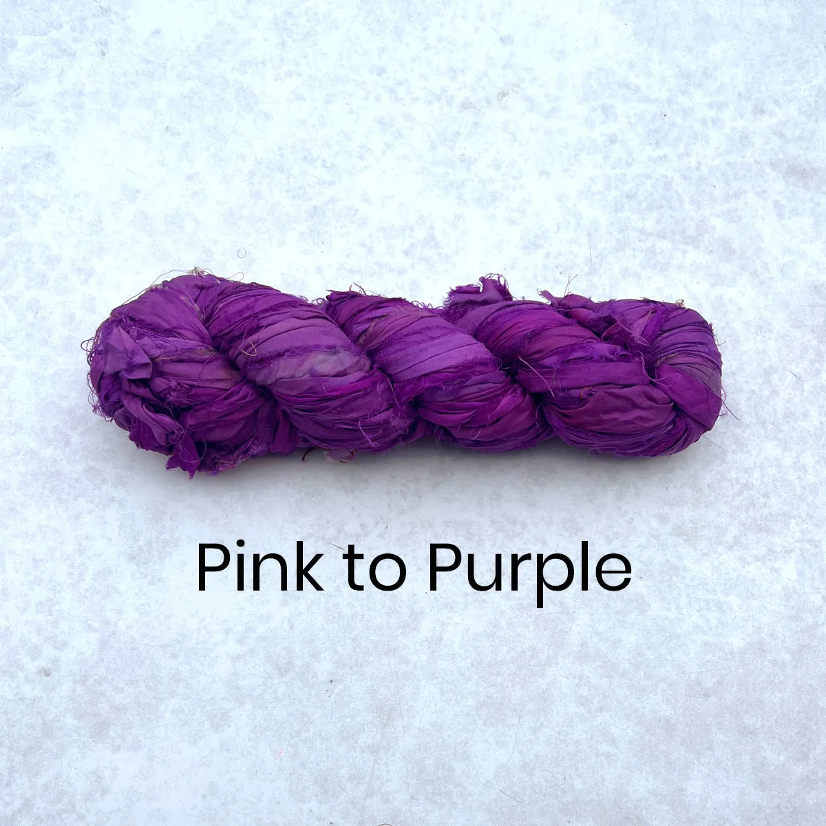 Recycled Sari Silk Ribbon - 100g Individual Colours
