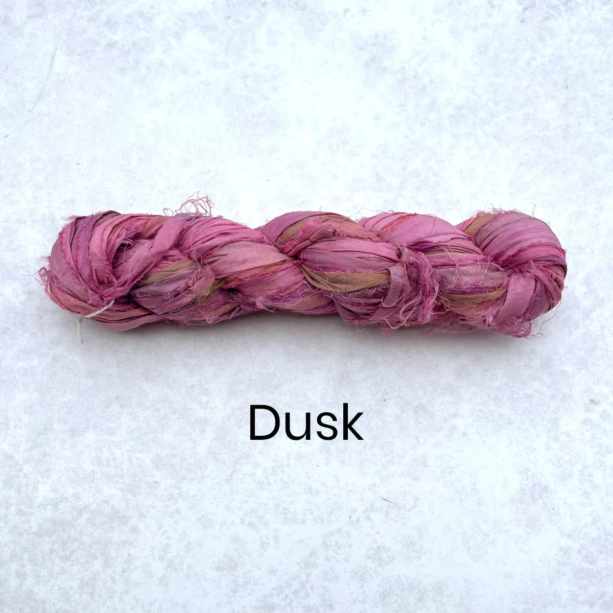 Recycled Sari Silk Ribbon - 100g Individual Colours