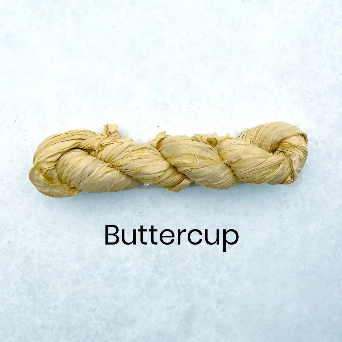 Recycled Sari Silk Ribbon - 100g Individual Colours