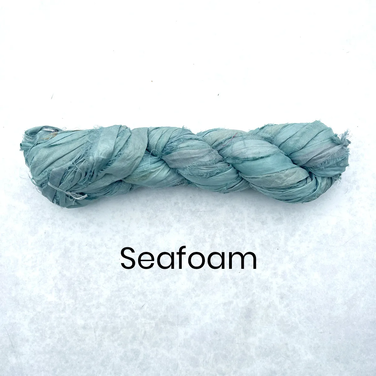 Recycled Sari Silk Ribbon - 100g Individual Colours