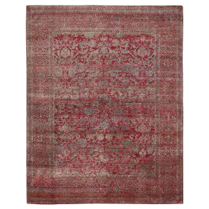 Red Alchemy Transitional Wool Silk Blend Rug - 11'9" x 14'11"