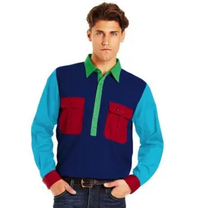 Red Pocket Multi Half Button - Light Weight