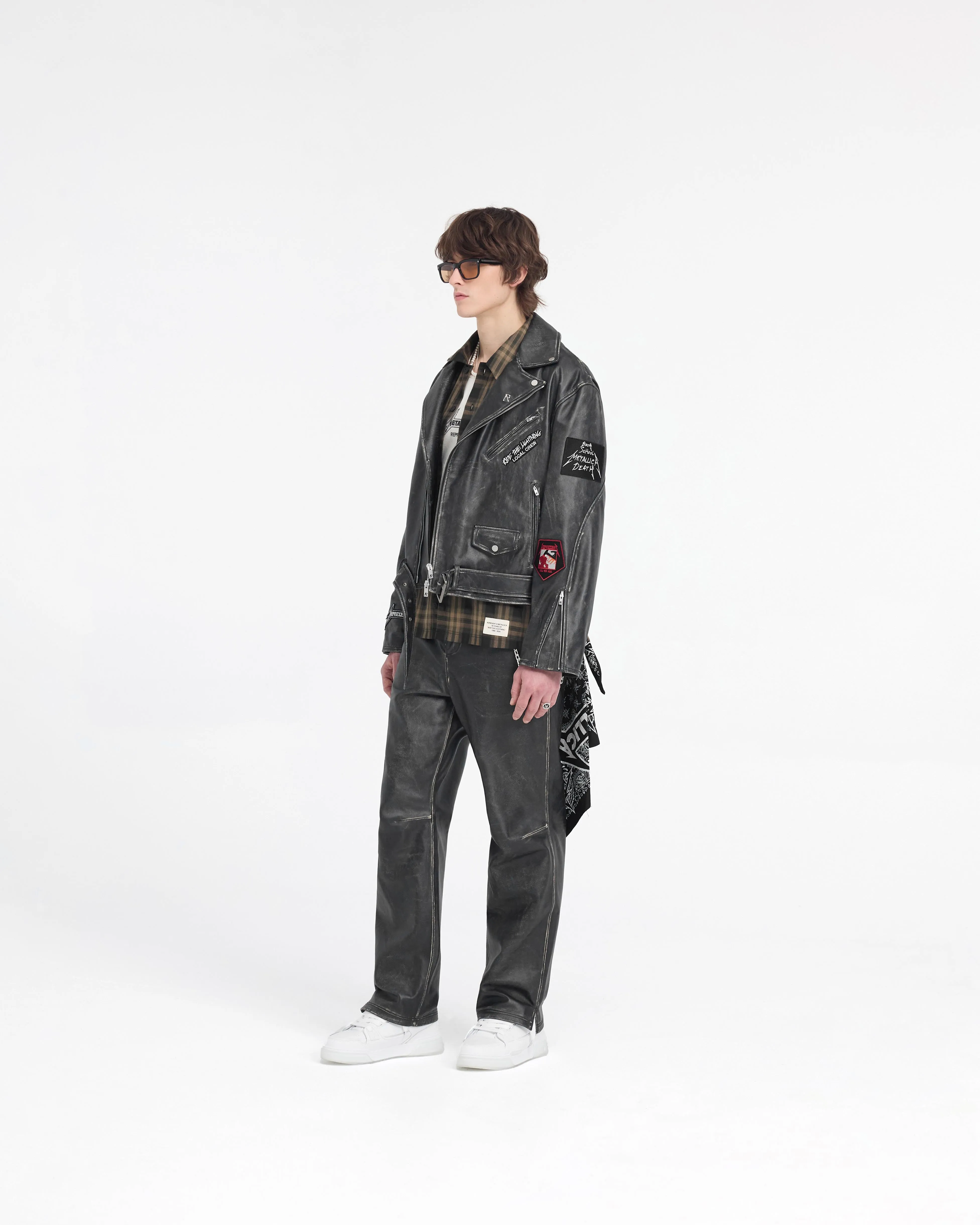 Represent X Metallica‚Ñ¢Ô∏è Leather Jacket - Black