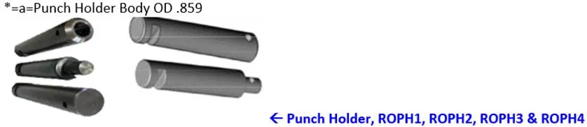 Rotex 400-001 #1 Punch Holder 1/16"-47/64"