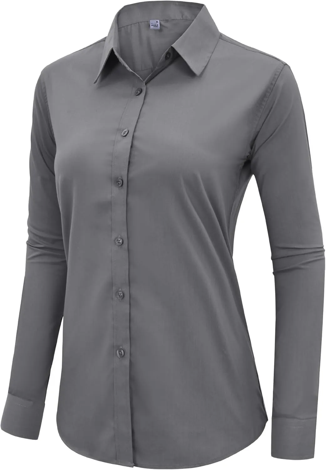 siliteelon Button Down Shirts Dress Shirts for Women Long Sleeve Womens Work Shirts Regular Fit Cotton Dress Shirts