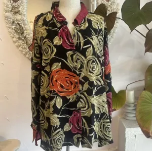 Silk Daisy Shirt – Rosy