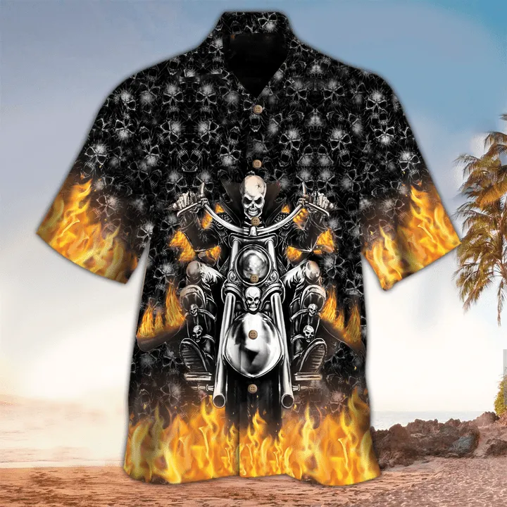 Skull 3D All printed Hawaii Shirt, Perfect Hawaiian Shirt For Skull Lover, Hawaiian shirt for men