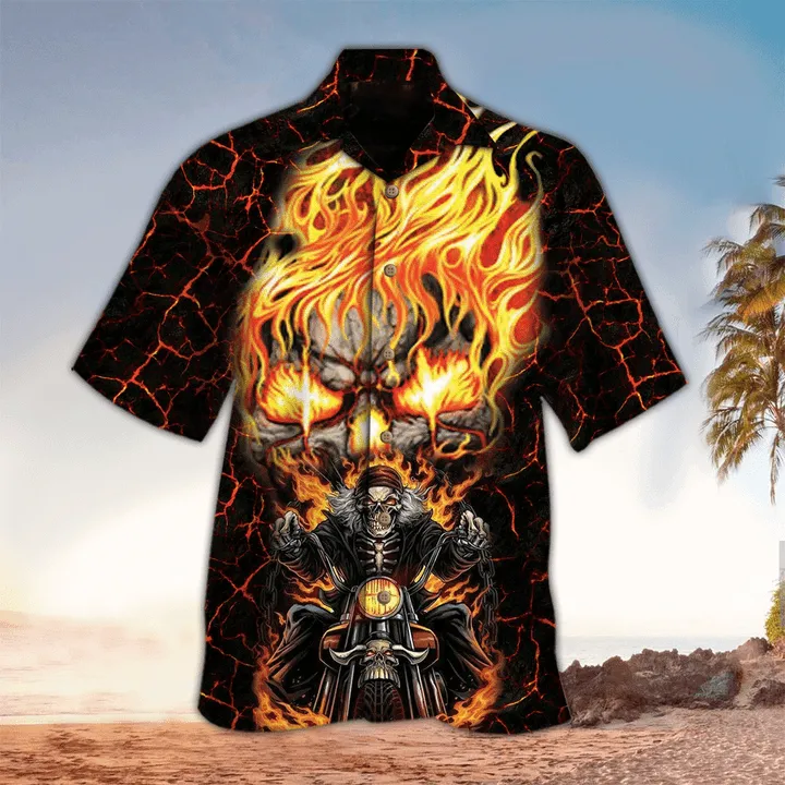 Skull 3D All printed Hawaii Shirt, Perfect Hawaiian Shirt For Skull Lover, Hawaiian shirt for men