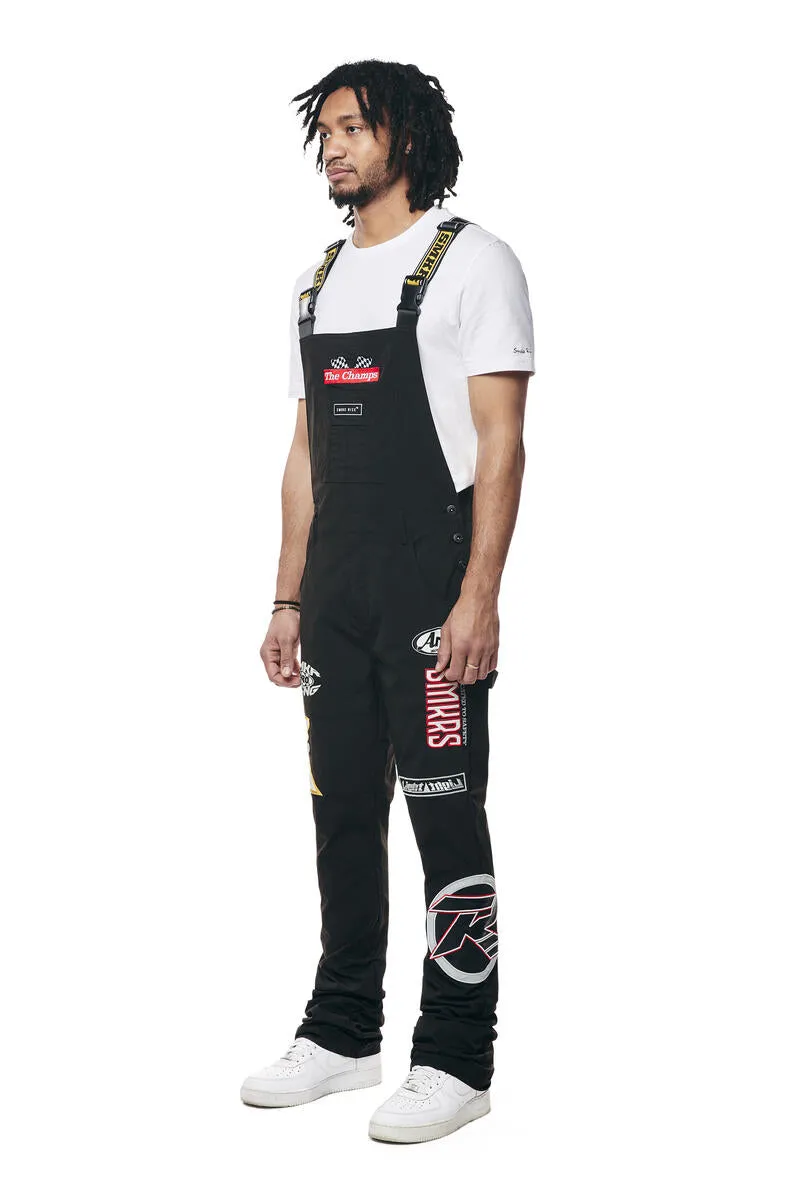 Smoke Rise - Racing Patched Overalls (Black)