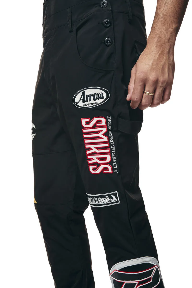 Smoke Rise - Racing Patched Overalls (Black)