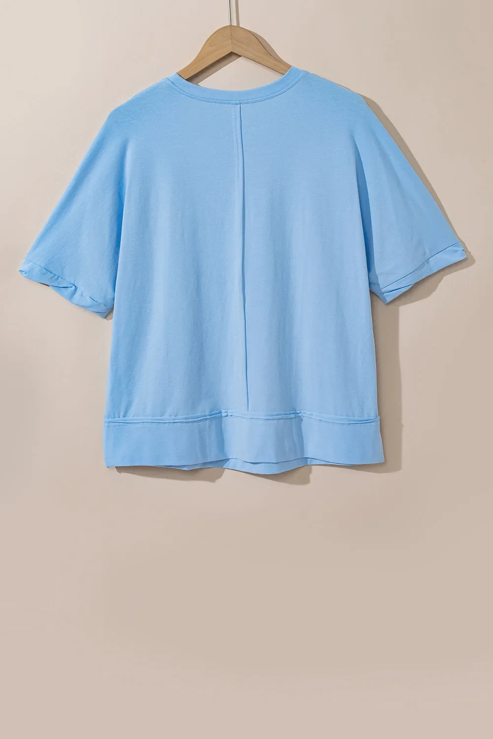 Sparkle America Pastel Embroidered Graphic T-shirt