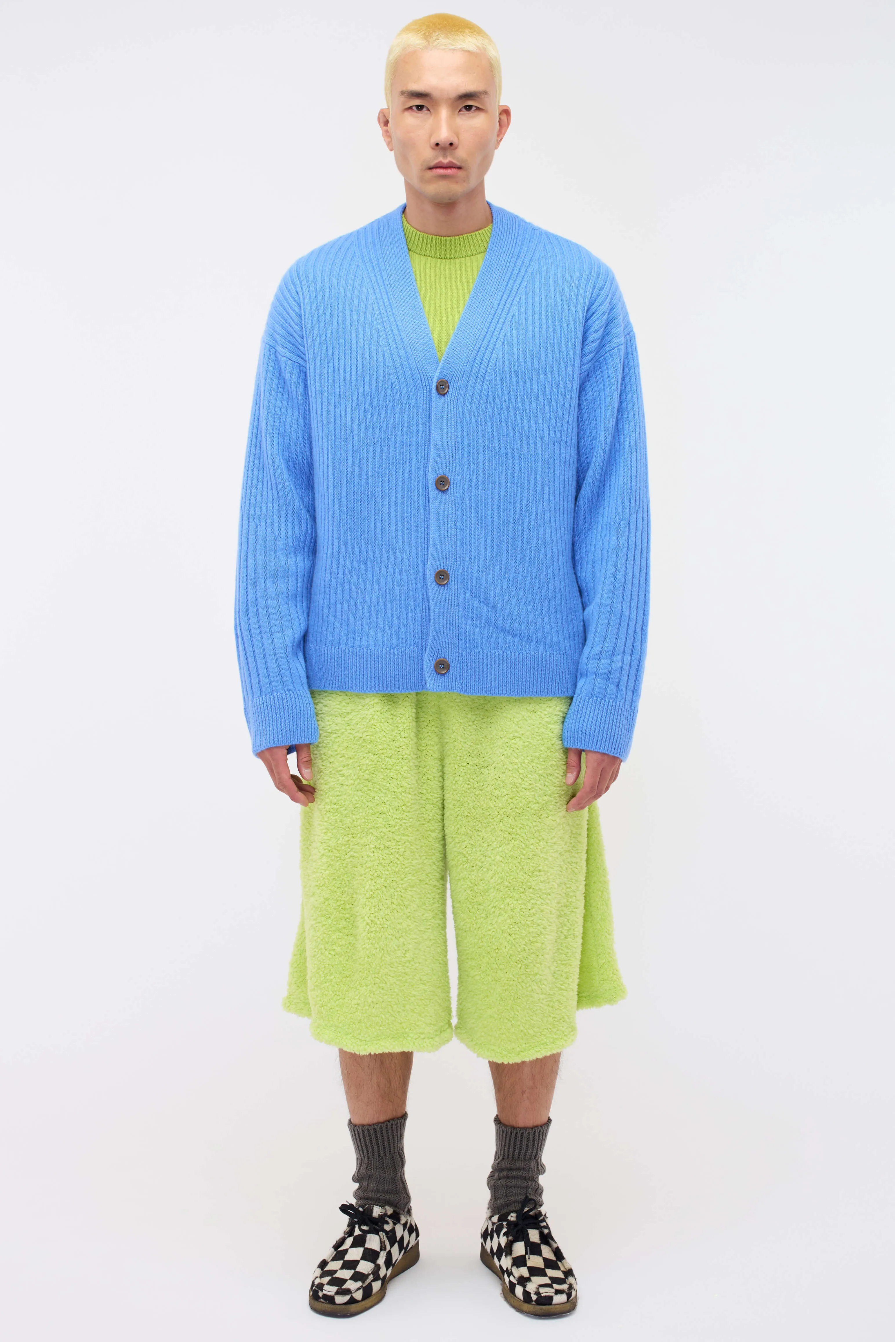 Spliced Rib Cardigan