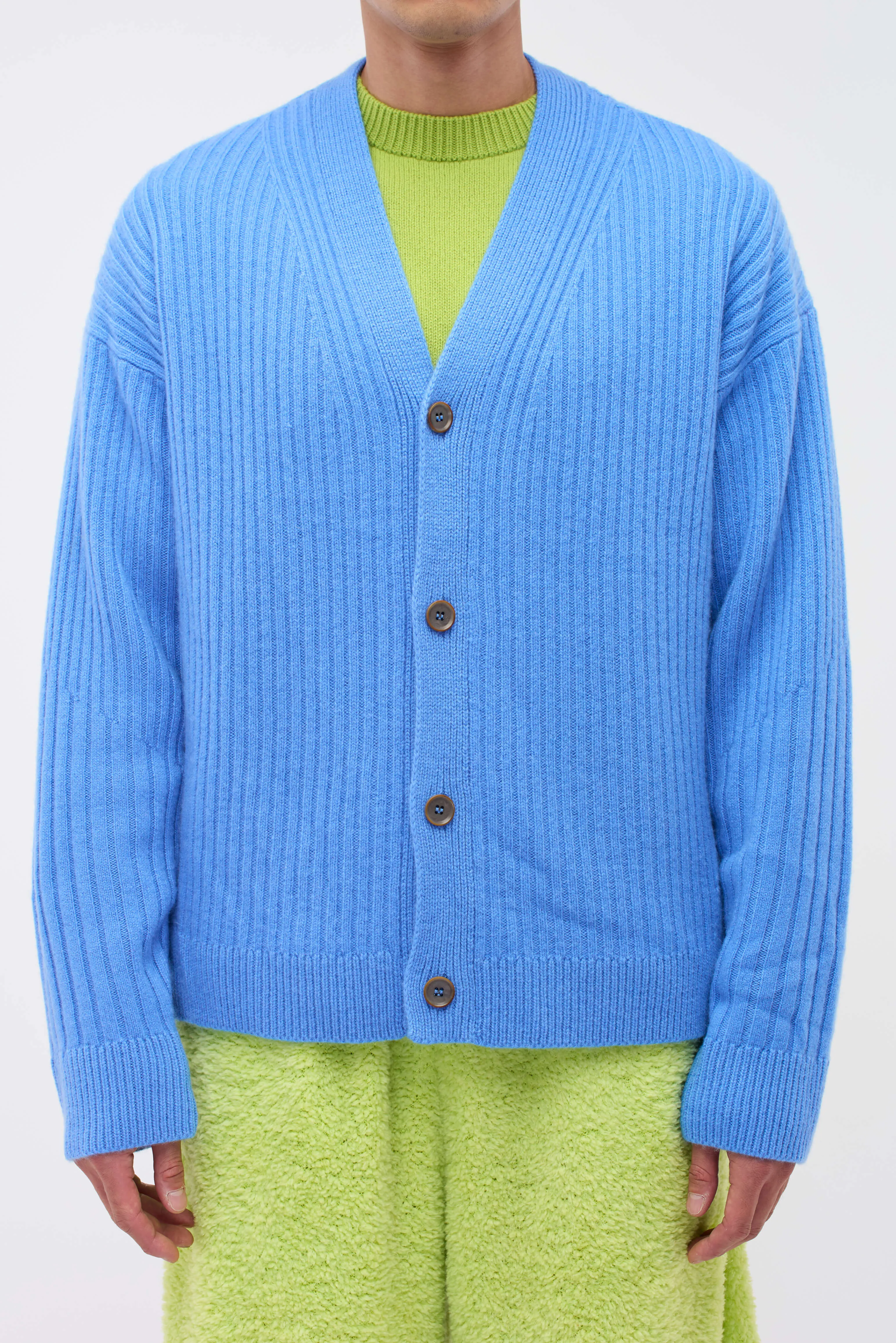 Spliced Rib Cardigan