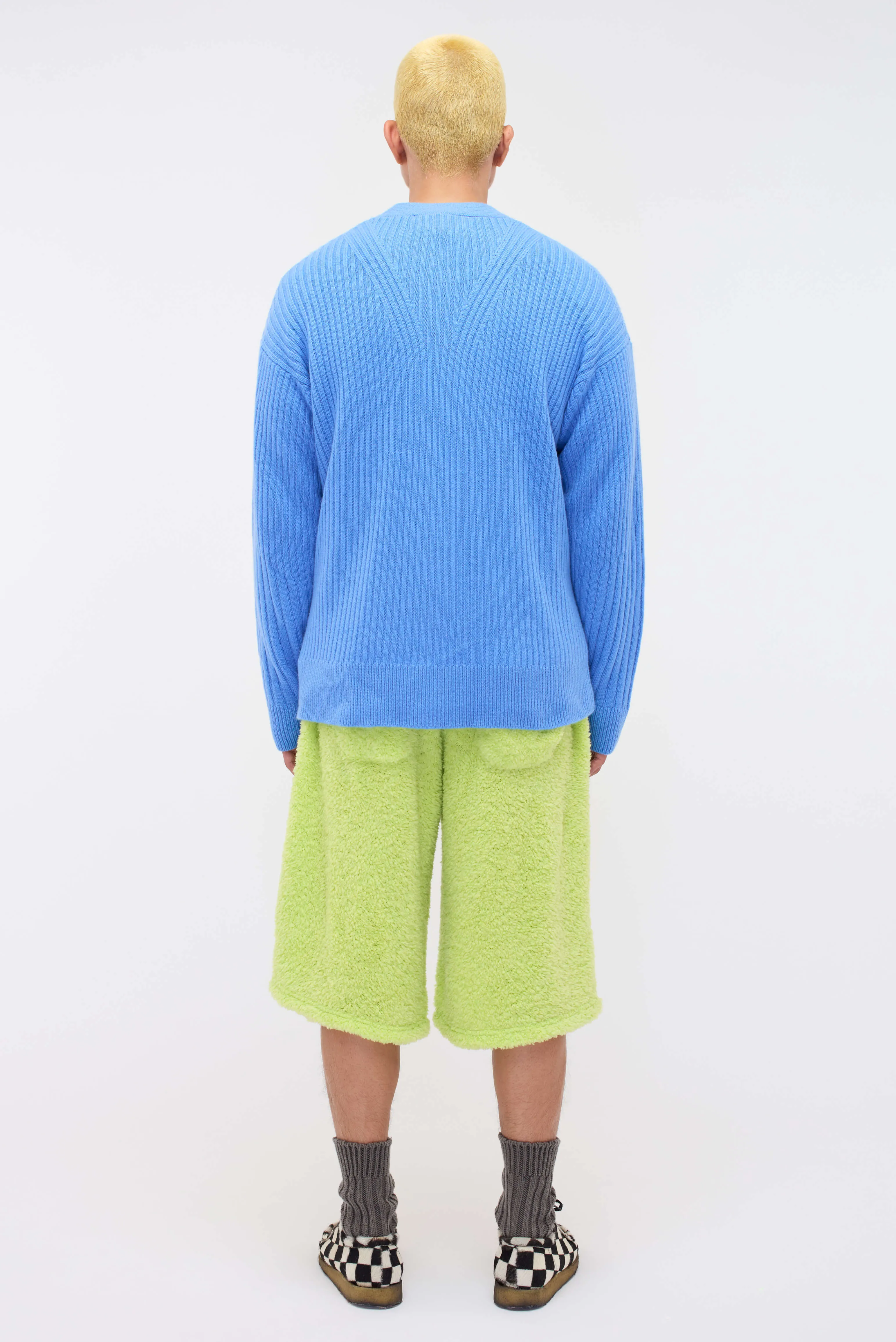 Spliced Rib Cardigan