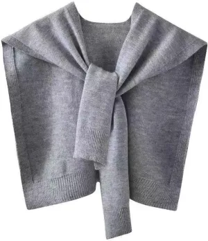 Sweater Shawl Wraps for Women Sweater Knitted Knotted Shawls Travel Casual Scarf Cape Shoulder Tops Fashion Wrap