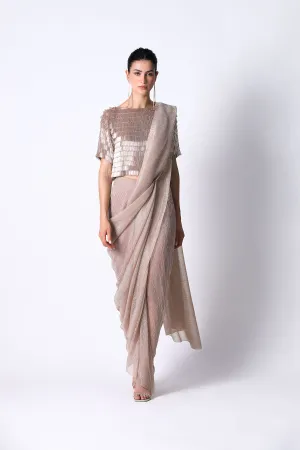 Swing Top with Pari Net Sari