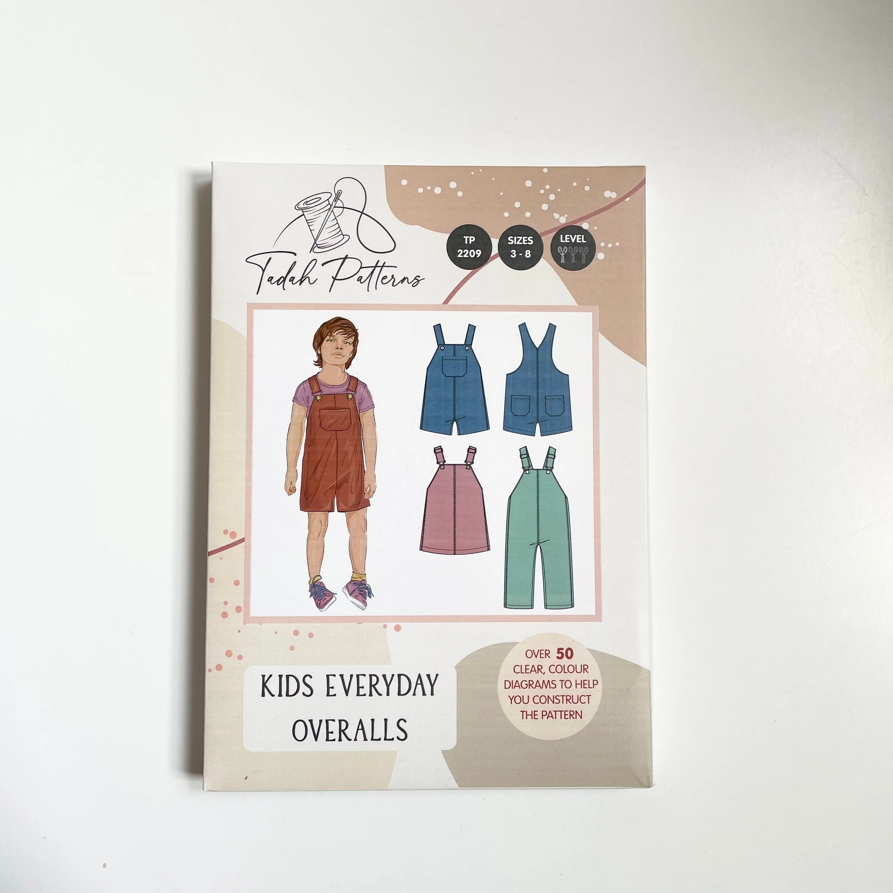 Tadah Patterns : Kids Everyday Overalls