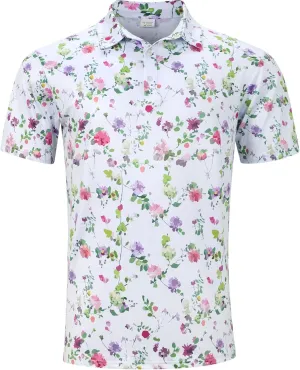 uideazone Golf Shirts for Men Dry Fit Polo Shirt Short Sleeve Moisture Wicking Golf Polos Performance Golf Tennis Shirt