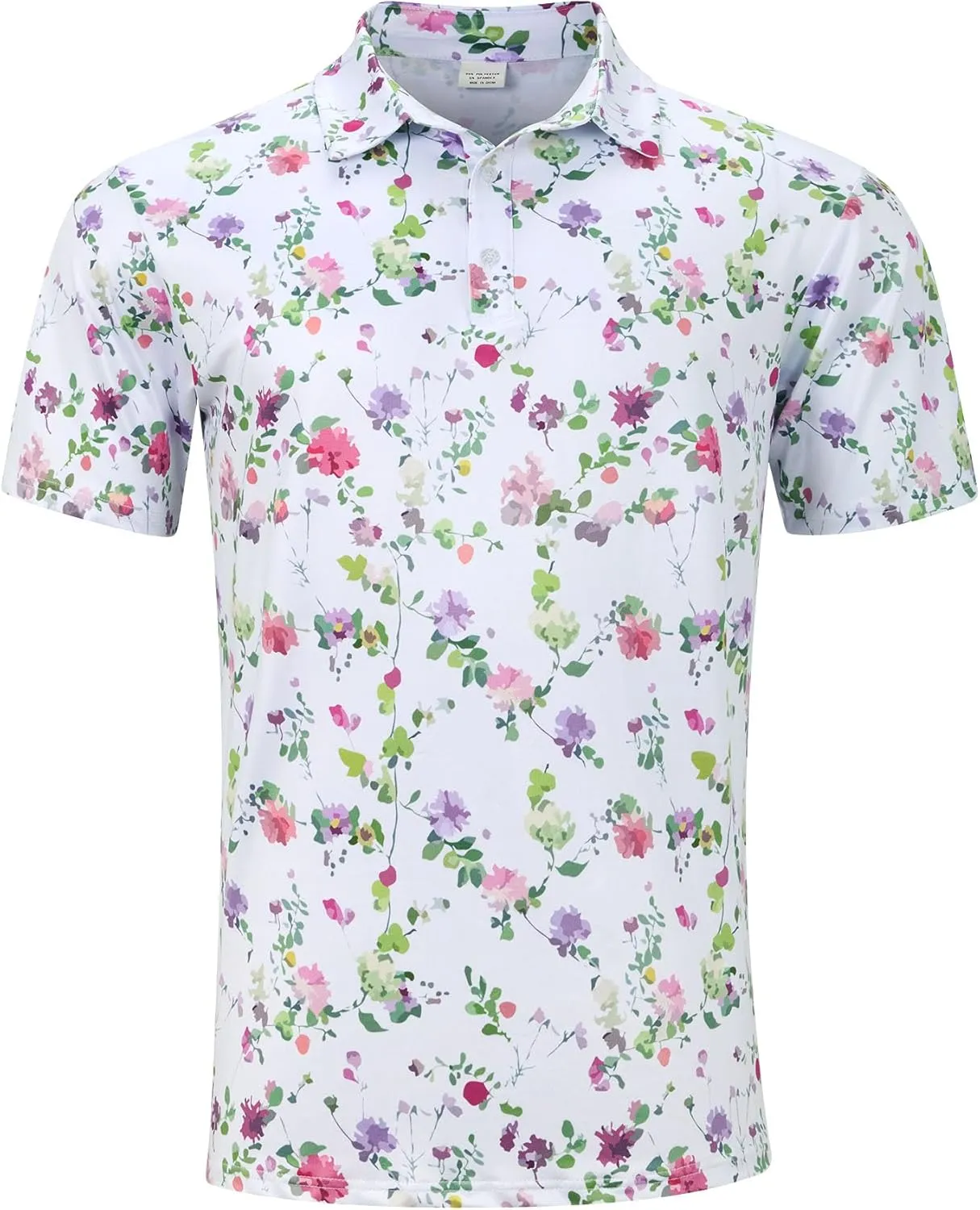 uideazone Golf Shirts for Men Dry Fit Polo Shirt Short Sleeve Moisture Wicking Golf Polos Performance Golf Tennis Shirt