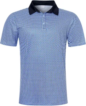 uideazone Golf Shirts for Men Dry Fit Polo Shirt Short Sleeve Moisture Wicking Golf Polos Performance Golf Tennis Shirt