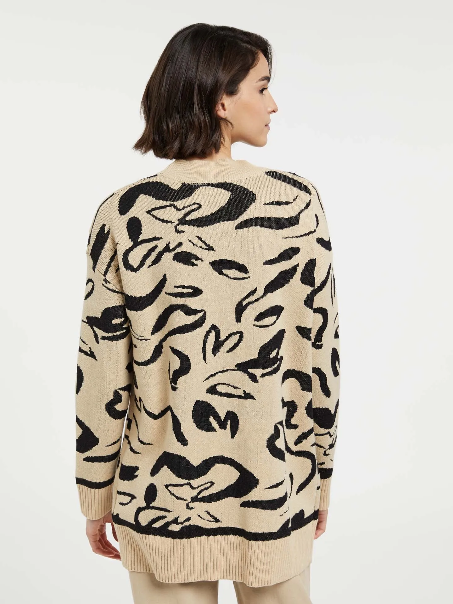 'V' Neck Knit Cardigan