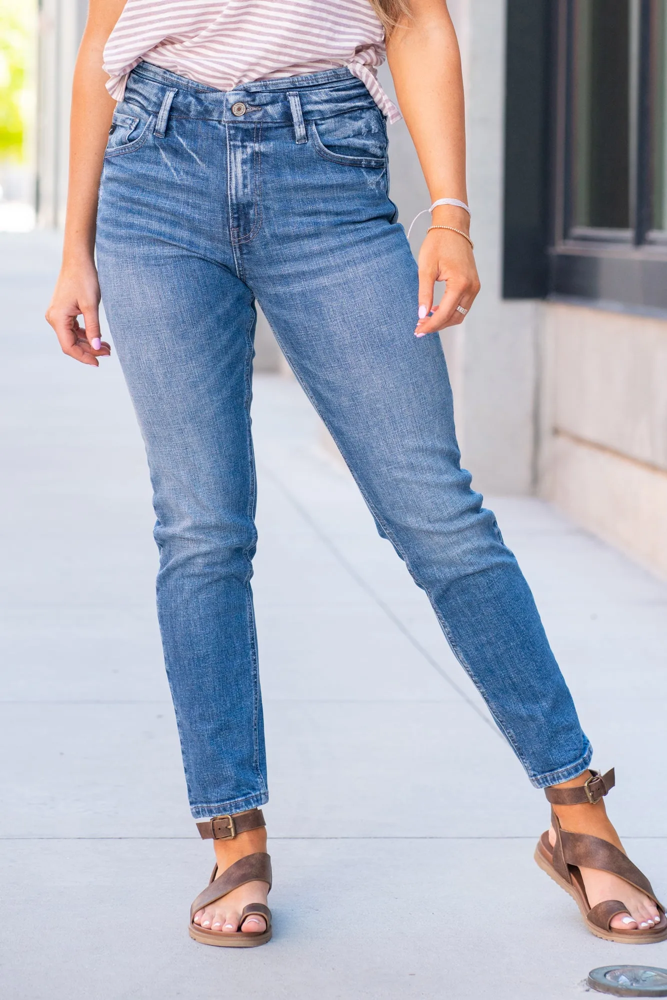 Weston High Rise Mom Fit
