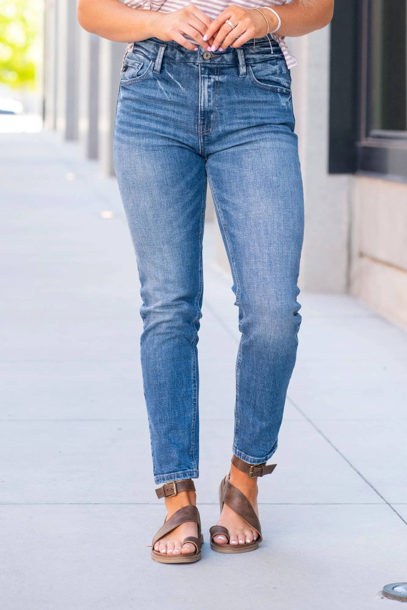 Weston High Rise Mom Fit