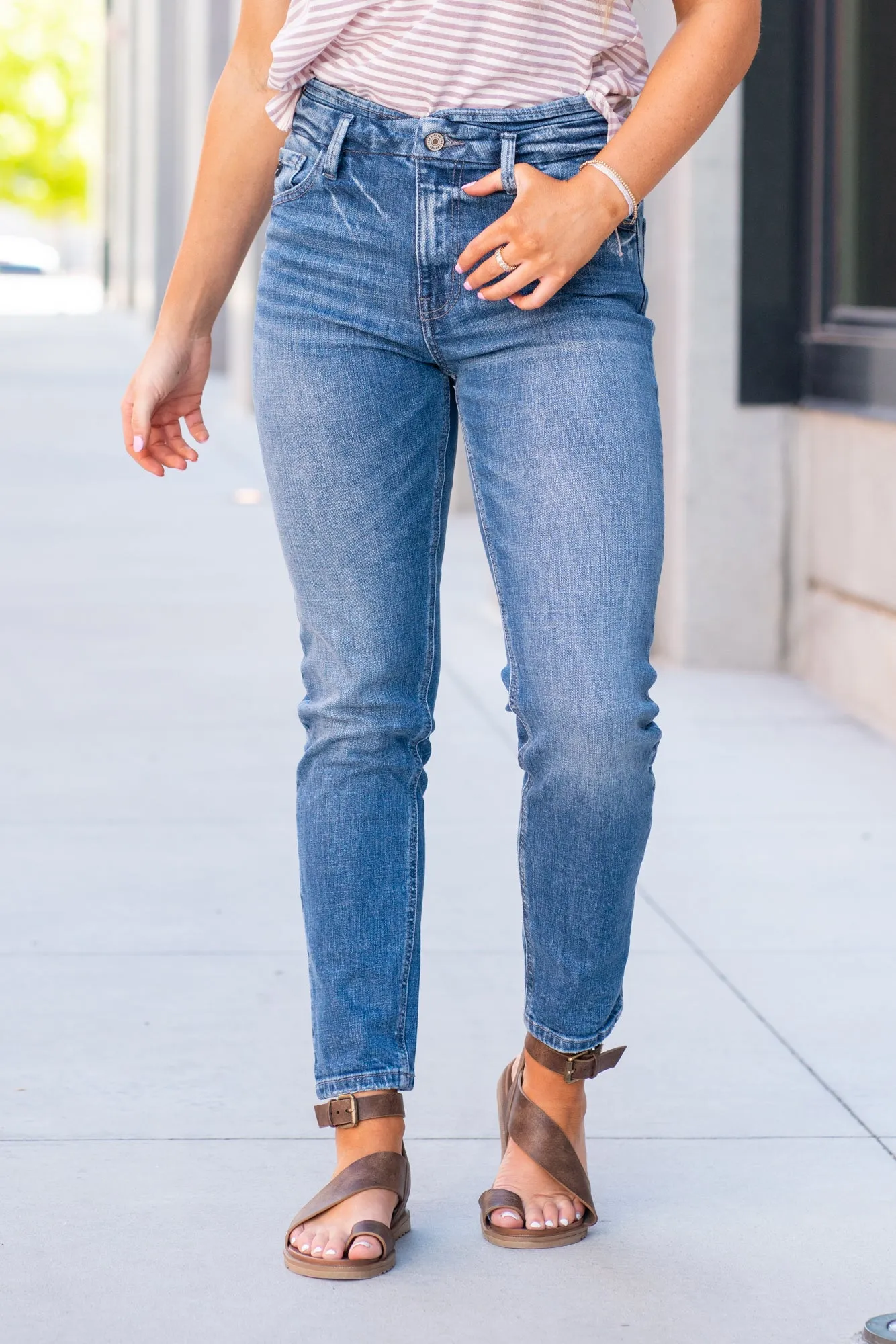 Weston High Rise Mom Fit