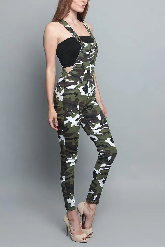 Women's Camo Color Overalls