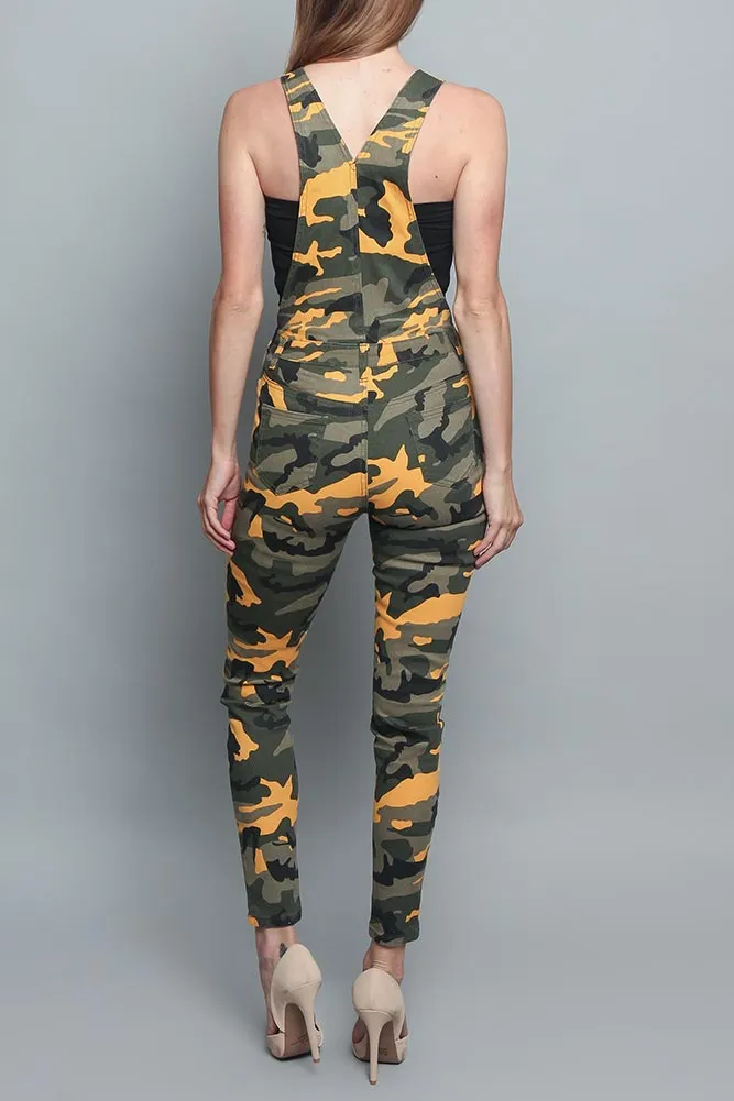 Women's Camo Color Overalls