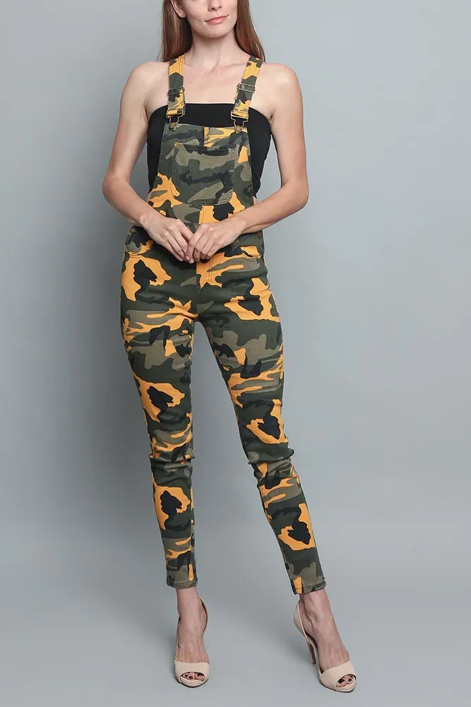 Women's Camo Color Overalls